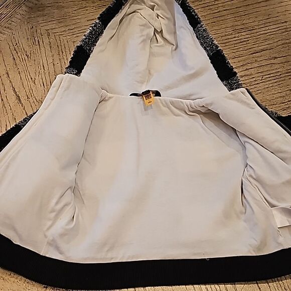 Polo Ralph Lauren black and white checkered hooded jacket size 4T - Picture 10 of 11